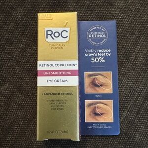 ROC Retinol Correxion line smoothing Eye Cream - .25 oz; new/unopened